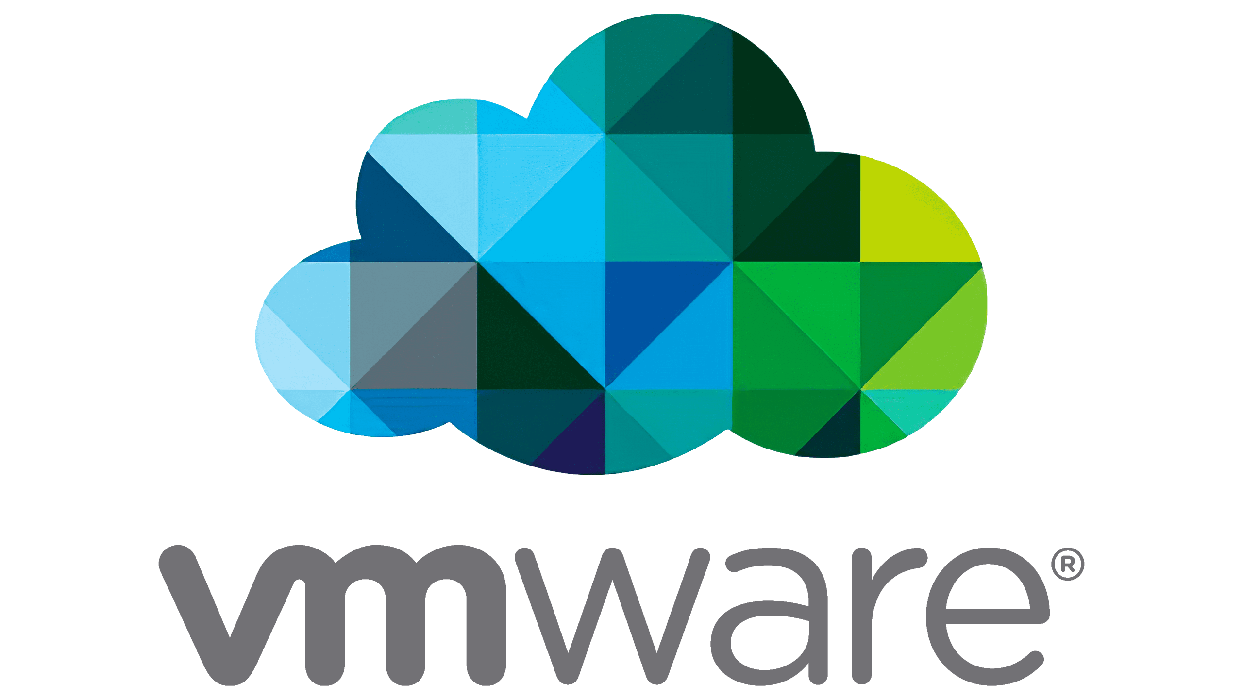 Celiture - VMware logo featuring a cloud graphic composed of blue and green geometric shapes above the word "vmware" in lowercase letters.